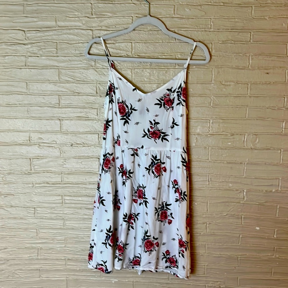 Divided.Spaghetti strap floral sundress